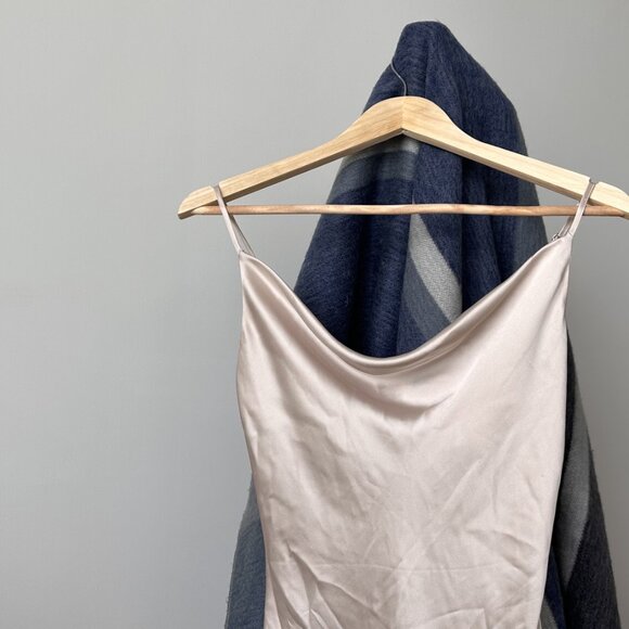 Dynamite Cream Satin Slip Dress Size XS – Chic & Elegant - Picture 3 of 5